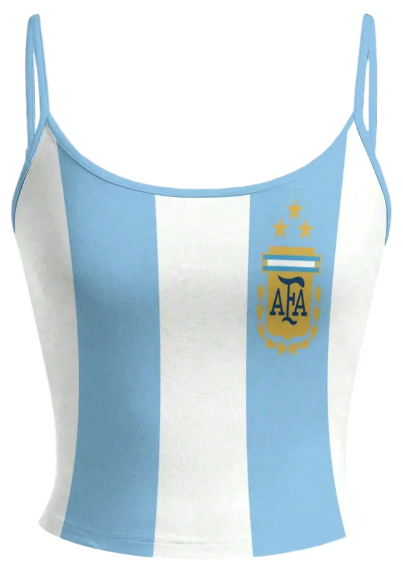 Argentina 3 Stars Striped Fan Tops & Elasticated Trousers Two-Piece Set