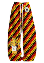 Germany Pikachu Cartoon Fan Tops & Elasticated Trousers Two-Piece Set
