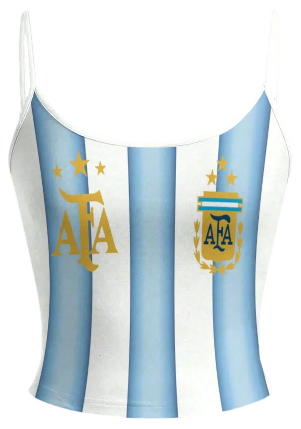 Argentina AFA 3 Stars Striped Fan Tops & Elasticated Trousers Two-Piece Set