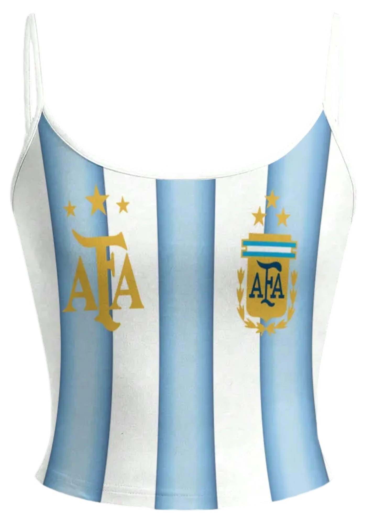 Argentina AFA 3 Stars Striped Fan Tops & Elasticated Trousers Two-Piece Set