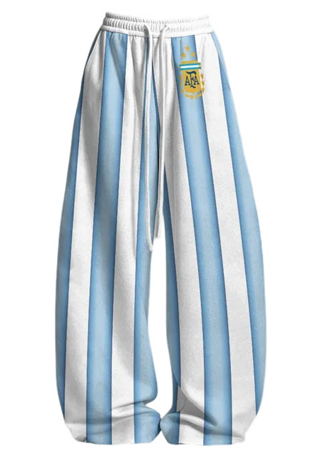 Argentina AFA 3 Stars Striped Fan Tops & Elasticated Trousers Two-Piece Set