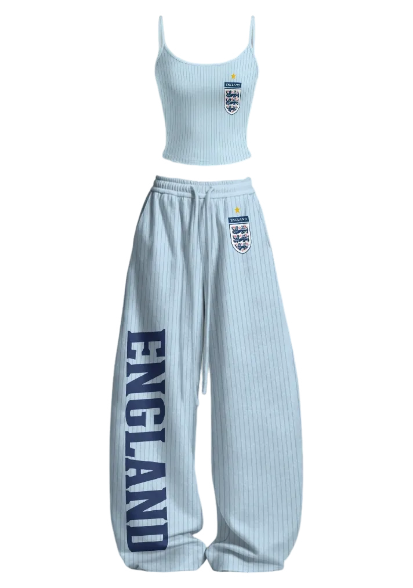 England National Team Ribbed Tops & Elasticated Trousers Two-Piece Set Main image