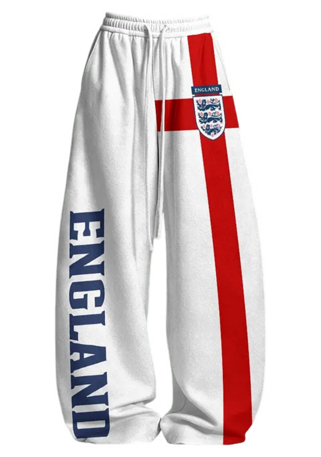 England Three Lions Cross Flag Tops & Elasticated Trousers Two-Piece Set