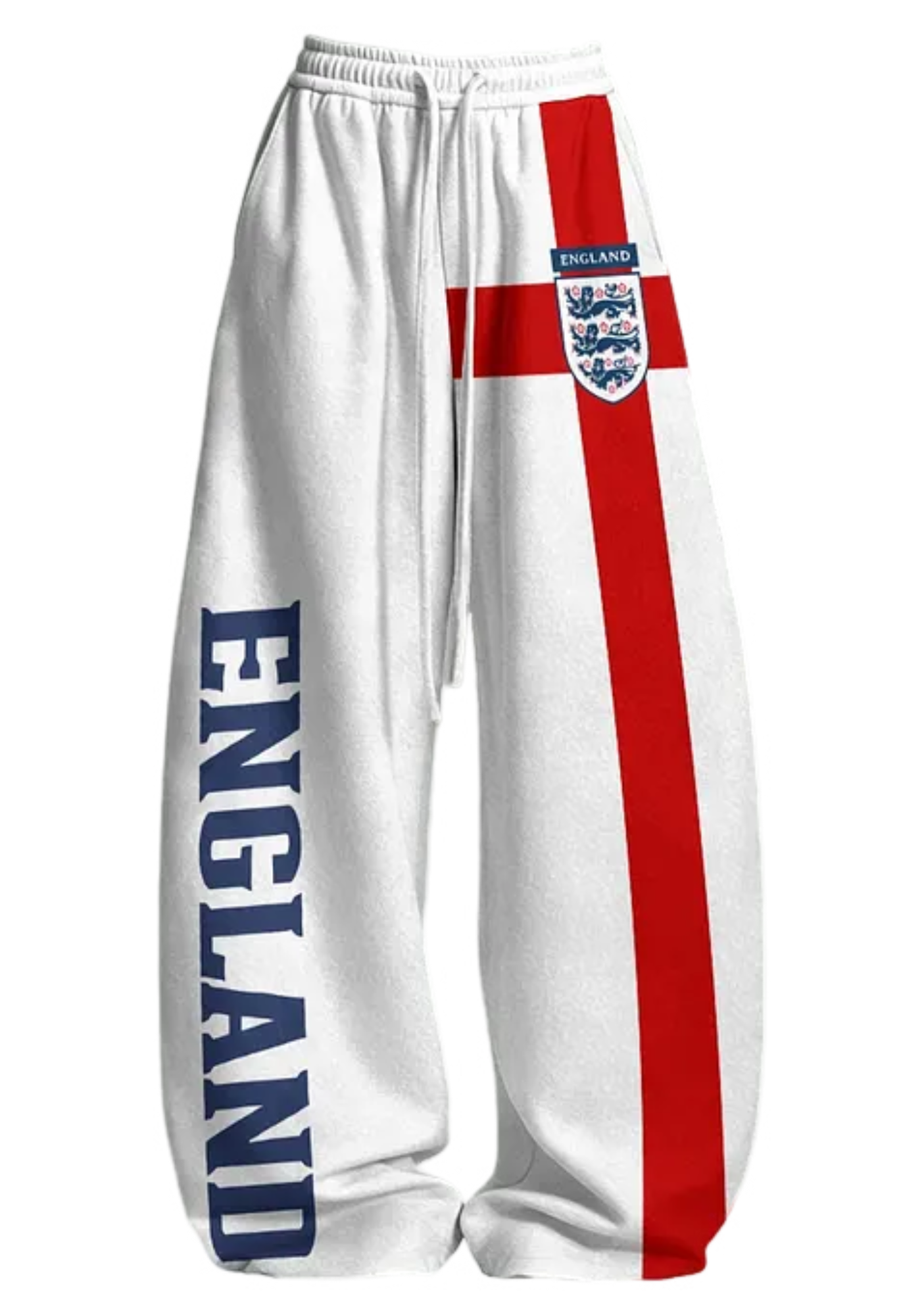 England Three Lions Cross Flag Tops & Elasticated Trousers Two-Piece Set