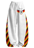 Germany 4 Stars DFB Flag Check Tops & Elasticated Trousers Two-Piece Set