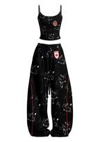 Canada Maple Leaf Splash Tops & Elasticated Trousers Two-Piece Set