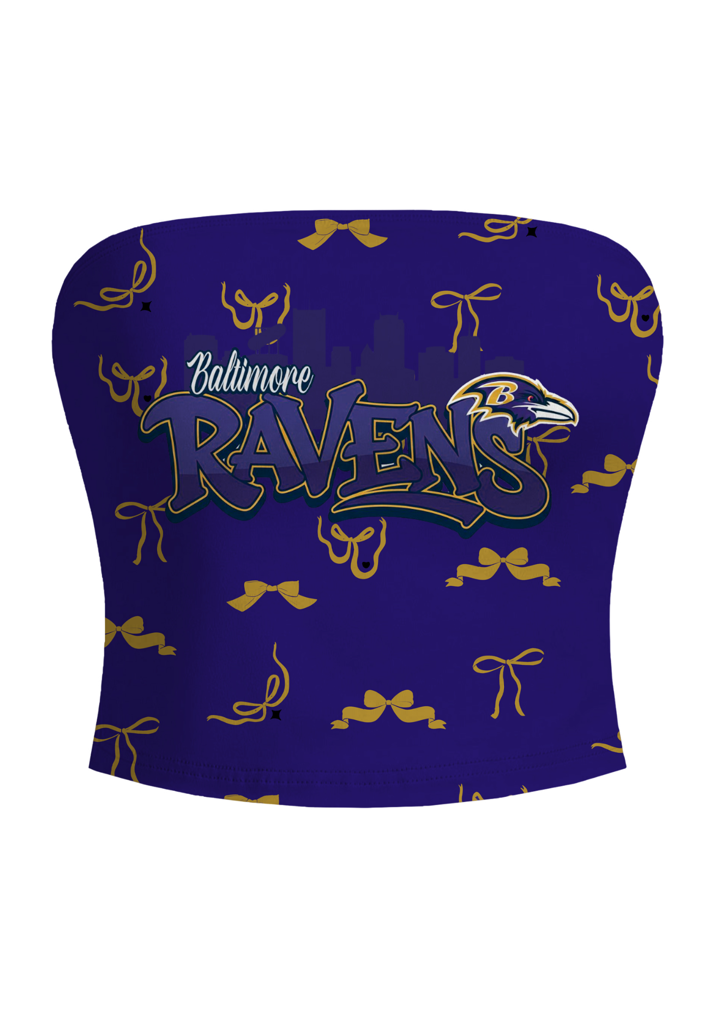 Baltimore Ravens Bow Tops & Elasticated Trousers Two-Piece Set Secondary image