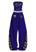 Baltimore Ravens Bow Tops & Elasticated Trousers Two-Piece Set