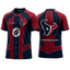 Spider Web Print Houston Texans Printed T-Shirt