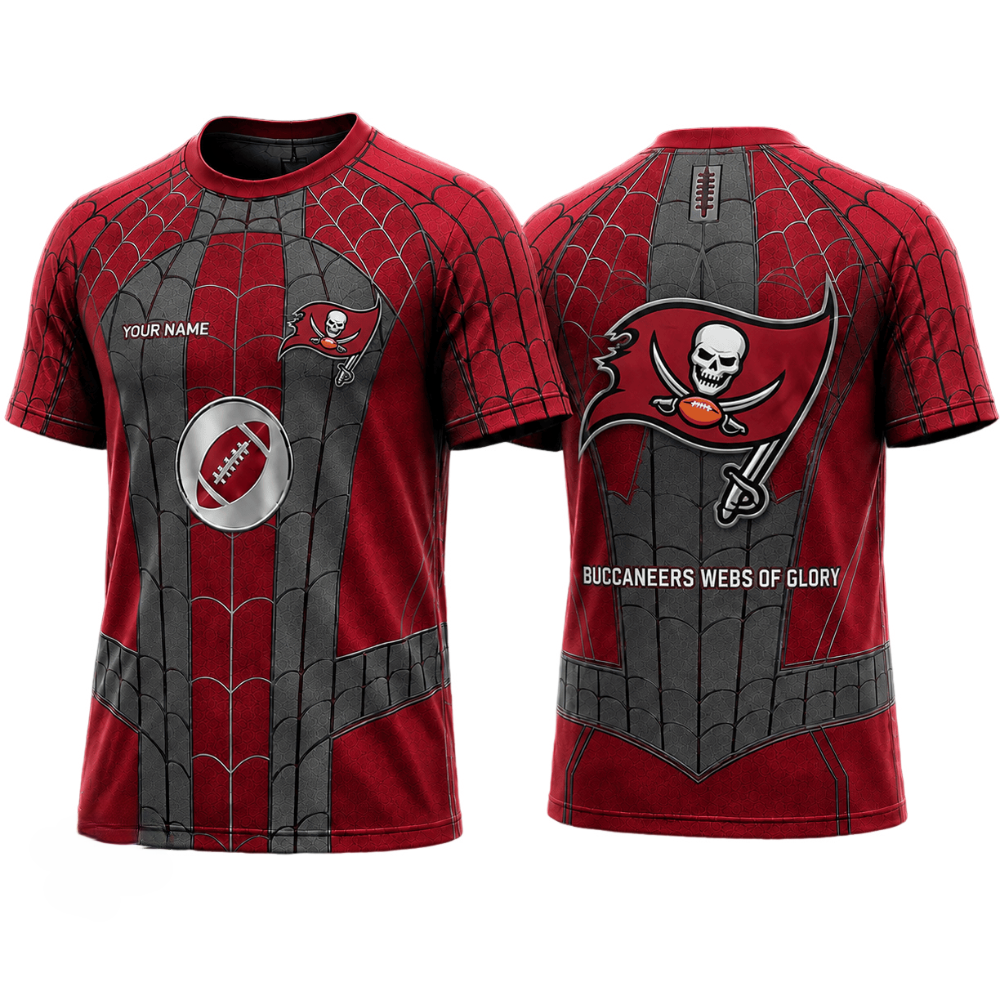 Tampa Bay Buccaneers Spider Hero Printed T-Shirt