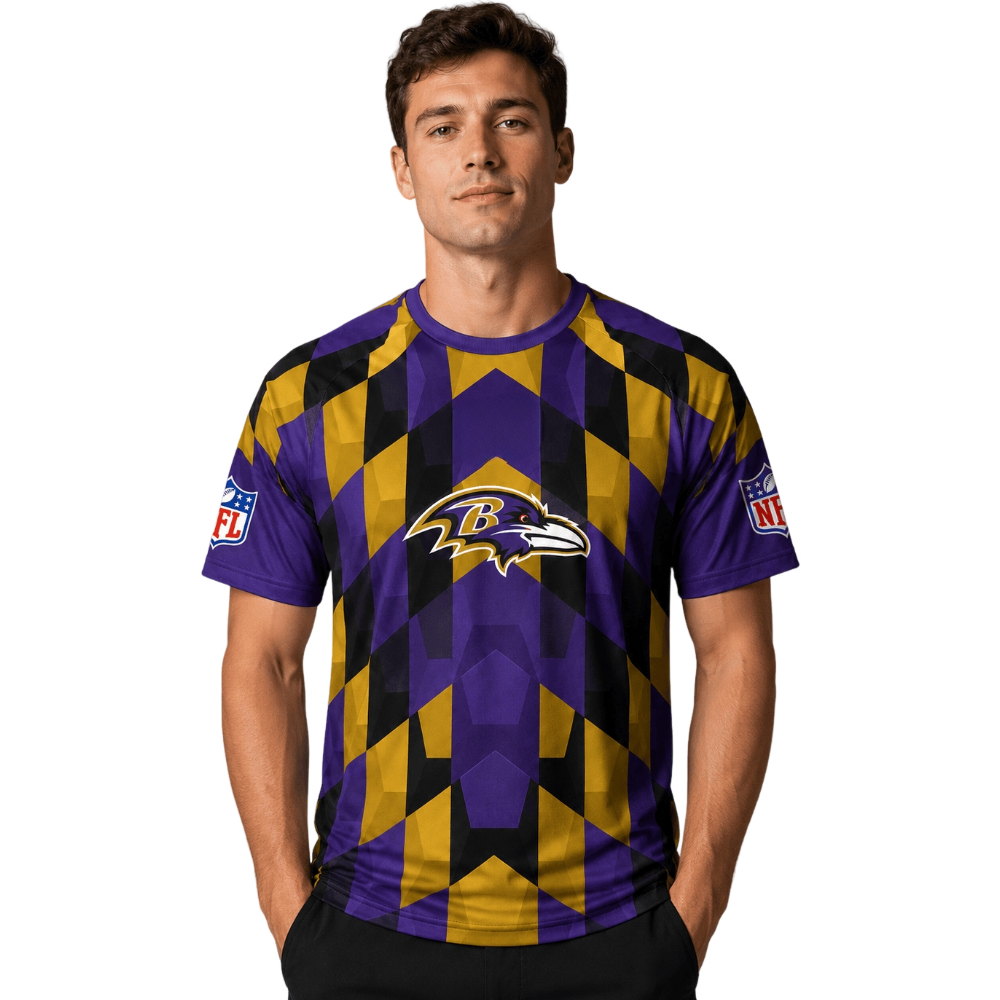 Baltimore Ravens Diamond Pattern Men's Tee