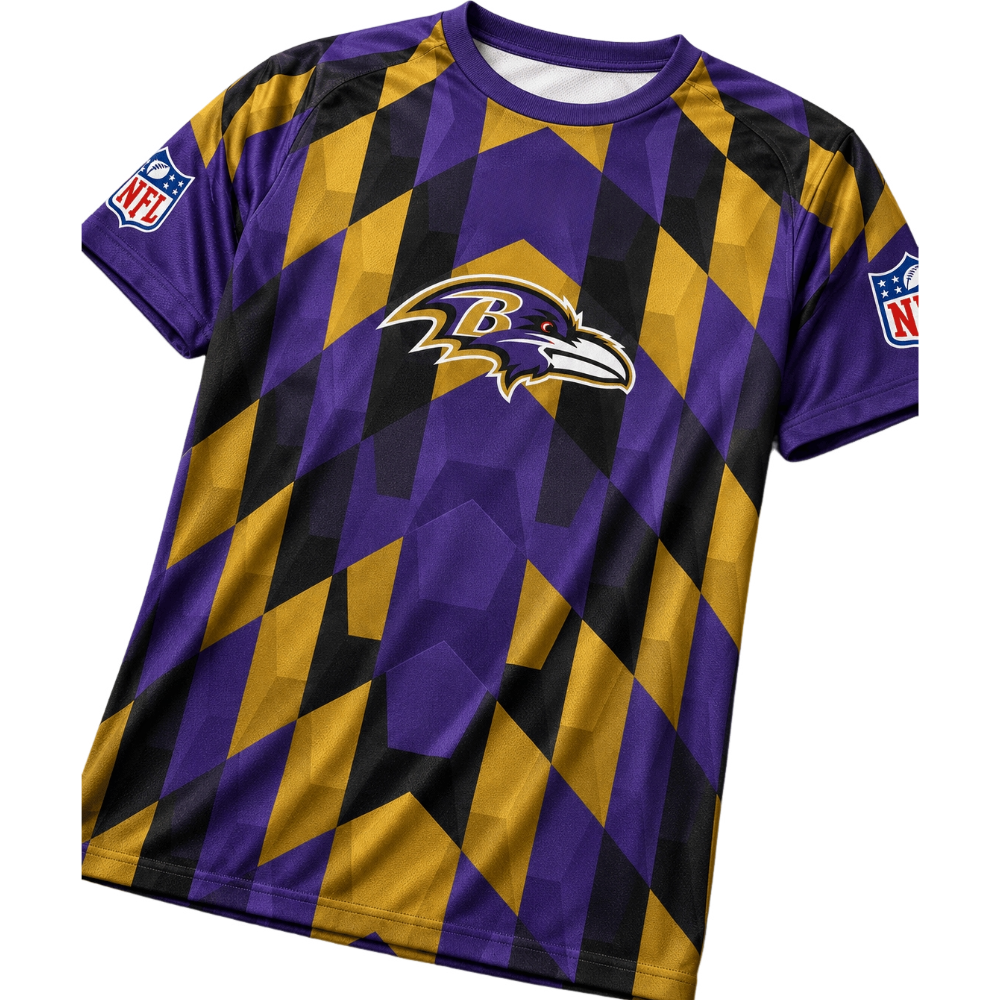 Baltimore Ravens Diamond Pattern Men's Tee Secondary image