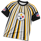 Pittsburgh Steelers Vertical Stripe & Geometric Mix Print Men's NFL Fan