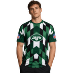 New York Jets Diamond Pattern Men's Fan Tee