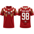 San Francisco 49ers Radiant Native‑Style Print Men's Short‑Sleeve NFL Fan T‑Shirt