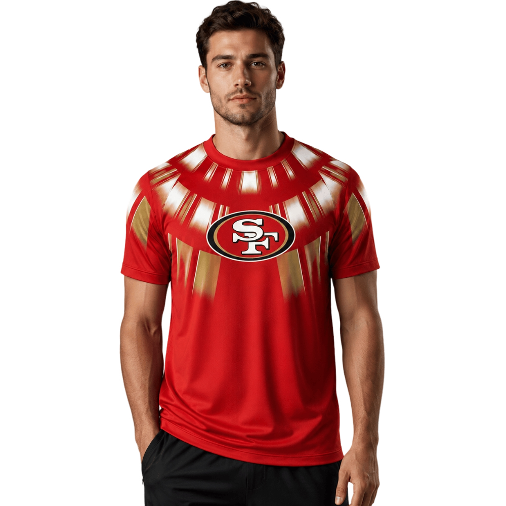 San Francisco 49ers Radiant Native‑Style Print Men's Short‑Sleeve NFL Fan T‑Shirt Secondary image