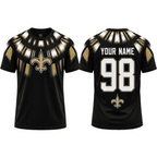 New Orleans Saints Radiant Tribal Print Men's Short‑Sleeve NFL Fan T‑Shirt