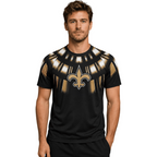 New Orleans Saints Radiant Tribal Print Men's Short‑Sleeve NFL Fan T‑Shirt