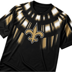 New Orleans Saints Radiant Tribal Print Men's Short‑Sleeve NFL Fan T‑Shirt