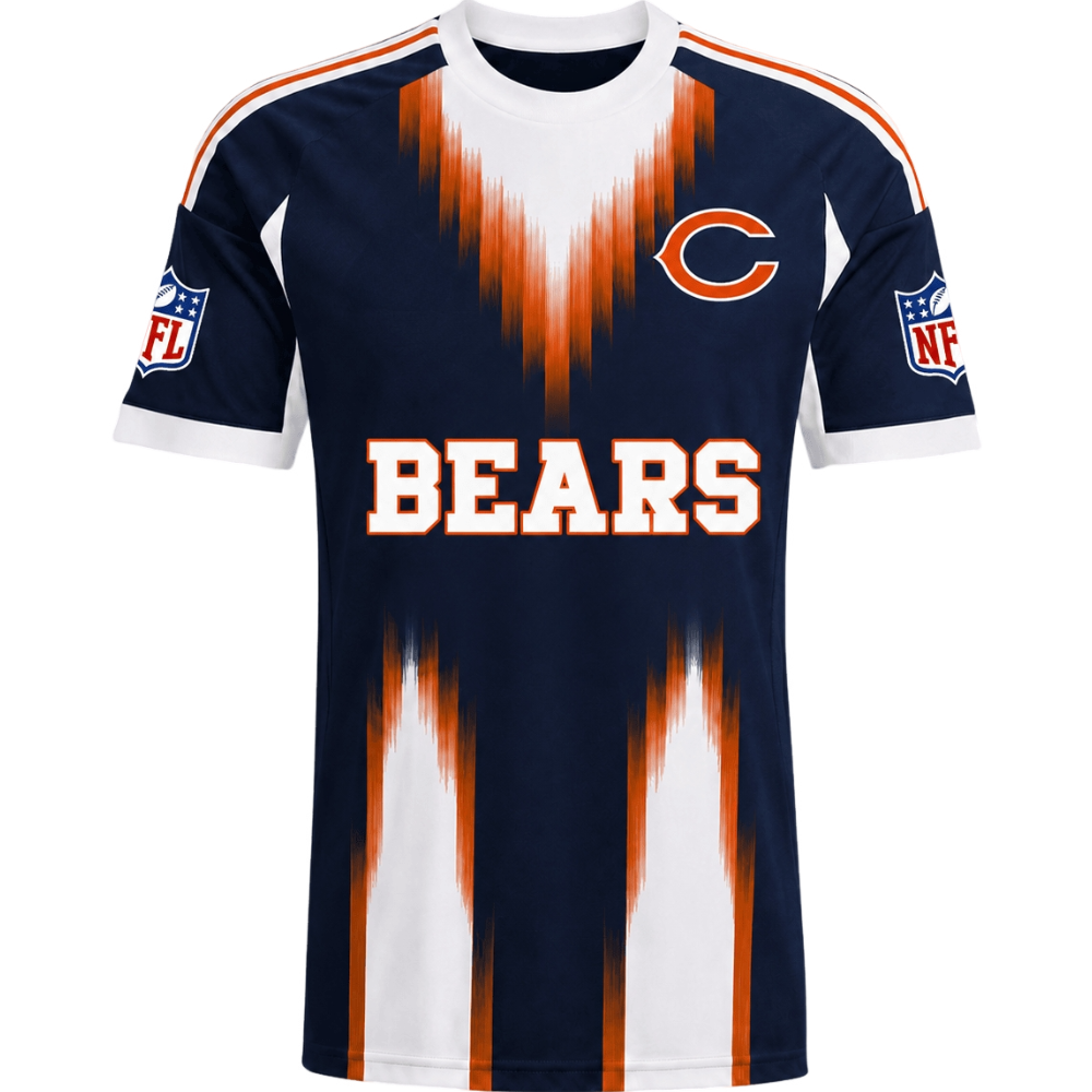 Bears Gradient Streak Print Fan Jersey Tee