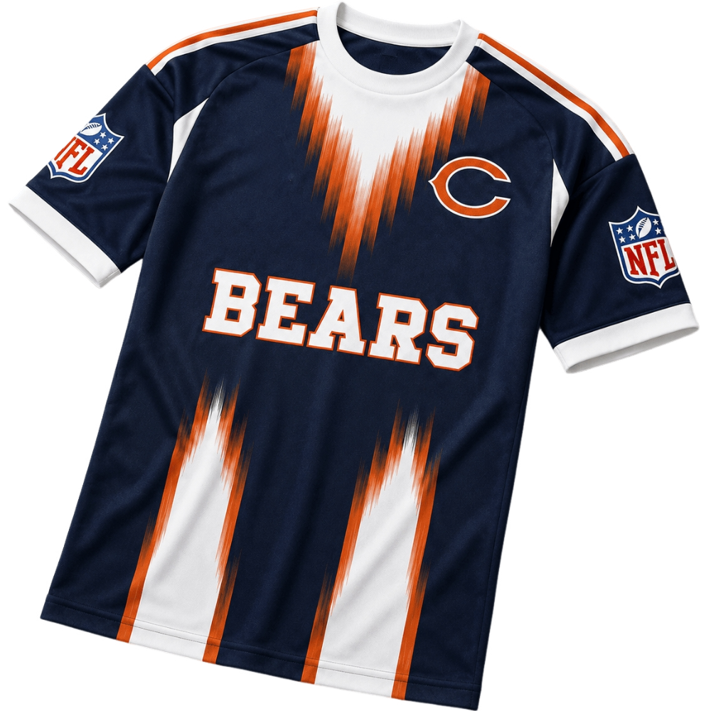 Bears Gradient Streak Print Fan Jersey Tee