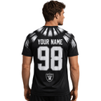 Las Vegas Raiders Radiant Sunburst Print Men's Short‑Sleeve  T‑Shirt