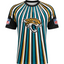Jacksonville Jaguars Multi‑Color Vertical Stripe Men's Short‑Sleeve NFL Fan Jersey T‑Shirt