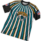 Jacksonville Jaguars Multi‑Color Vertical Stripe Men's Short‑Sleeve NFL Fan Jersey T‑Shirt