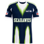 Seattle Seahawks Gradient Streak Vertical Print Men's Short‑Sleeve NFL Fan T‑Shirt
