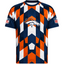 Denver Broncos Geometric Diamond Plaid Print Men's Short‑Sleeve NFL Fan Jersey T‑Shirt