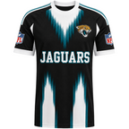 Jacksonville Jaguars Gradient Streak Vertical Print Men's Short‑Sleeve NFL Fan Jersey T‑Shirt