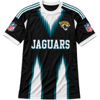 Jacksonville Jaguars Gradient Streak Vertical Print Men's Short‑Sleeve NFL Fan Jersey T‑Shirt