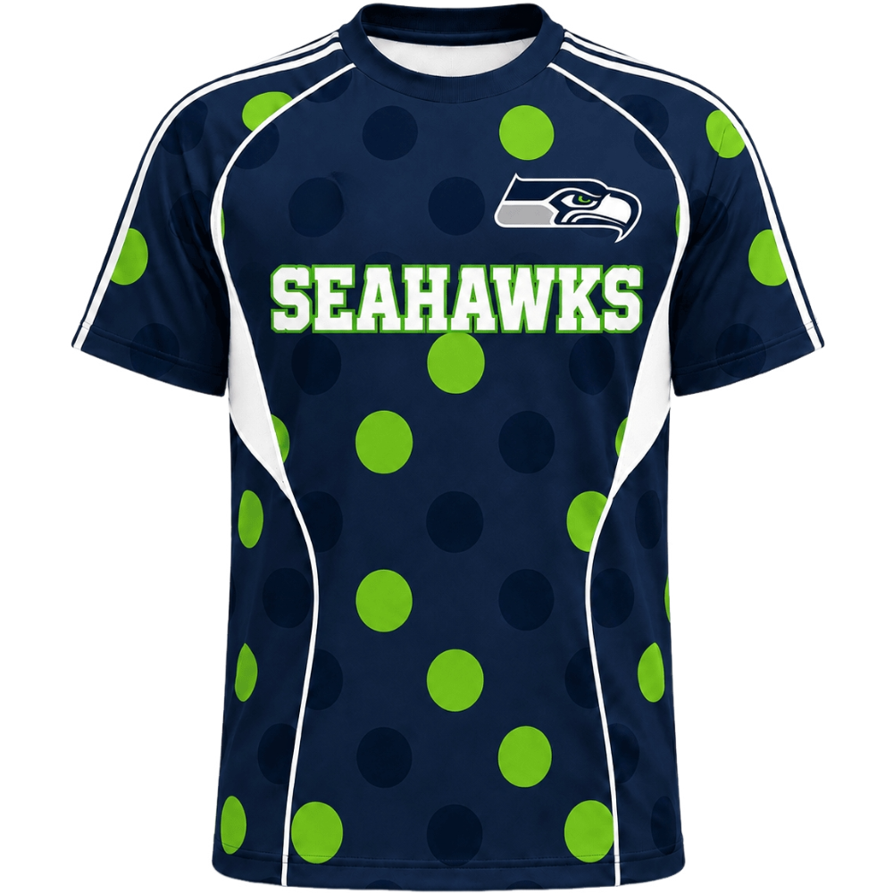 Seattle Seahawks Polka Dot Fan T-Shirt