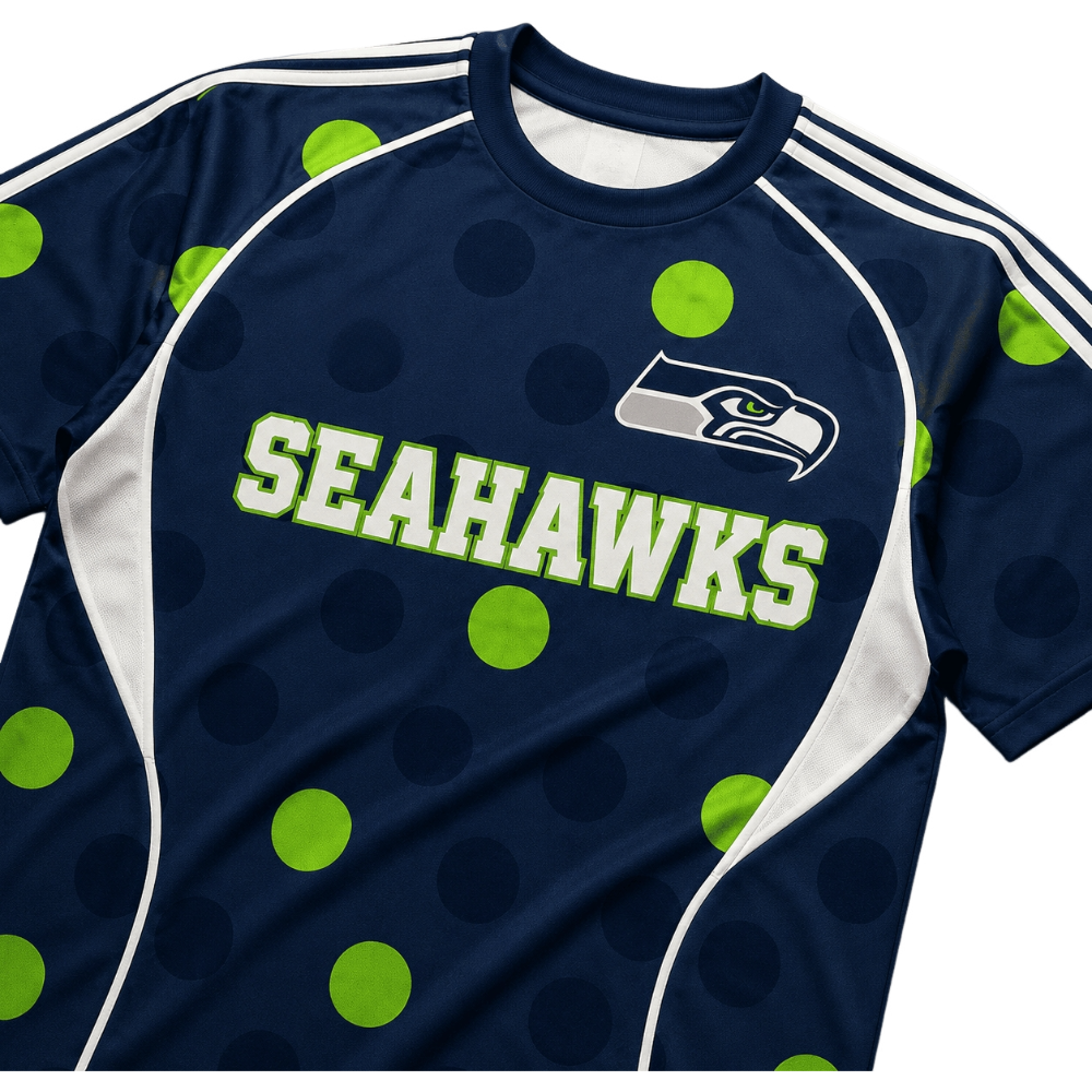 Seattle Seahawks Polka Dot Fan T-Shirt