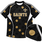 New Orleans Saints Gold Polka Dot Casual Fan T-Shirt