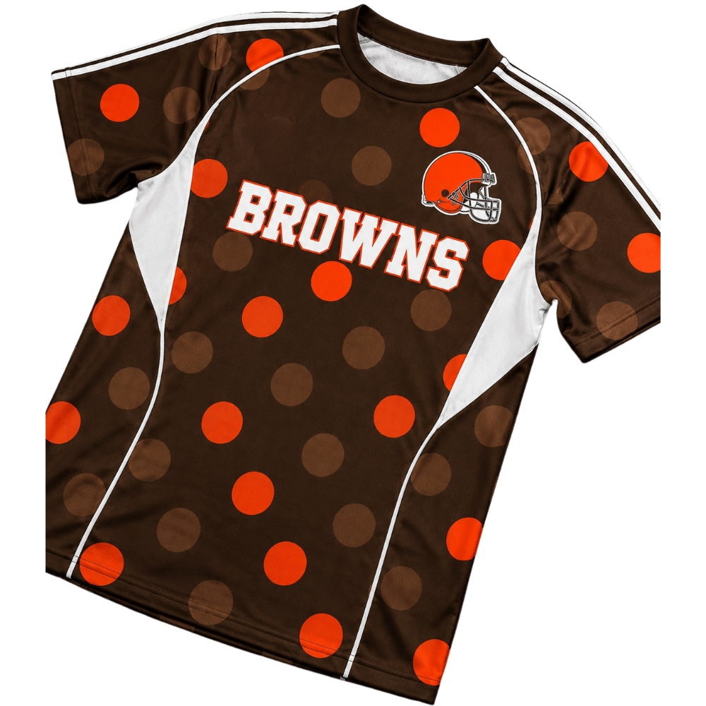 Cleveland Browns Polka Dot Casual Fan T-Shirt
