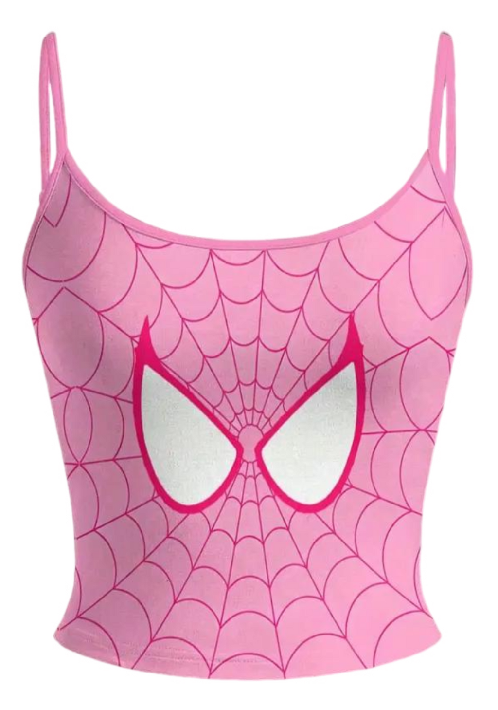 Pink Spider-Gwen Cartoon Top & Elasticated Trousers Two-Piece Set