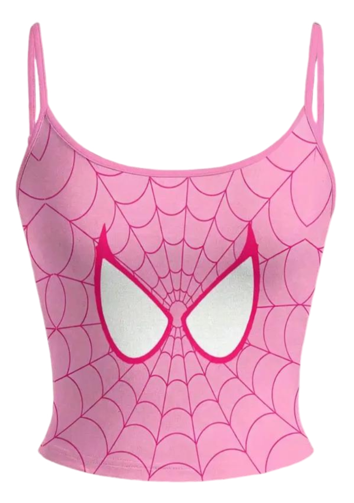 Pink Spider-Gwen Cartoon Top & Elasticated Trousers Two-Piece Set