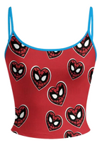 Heart Spider Quote Print Top & Elasticated Trousers Two-Piece Set
