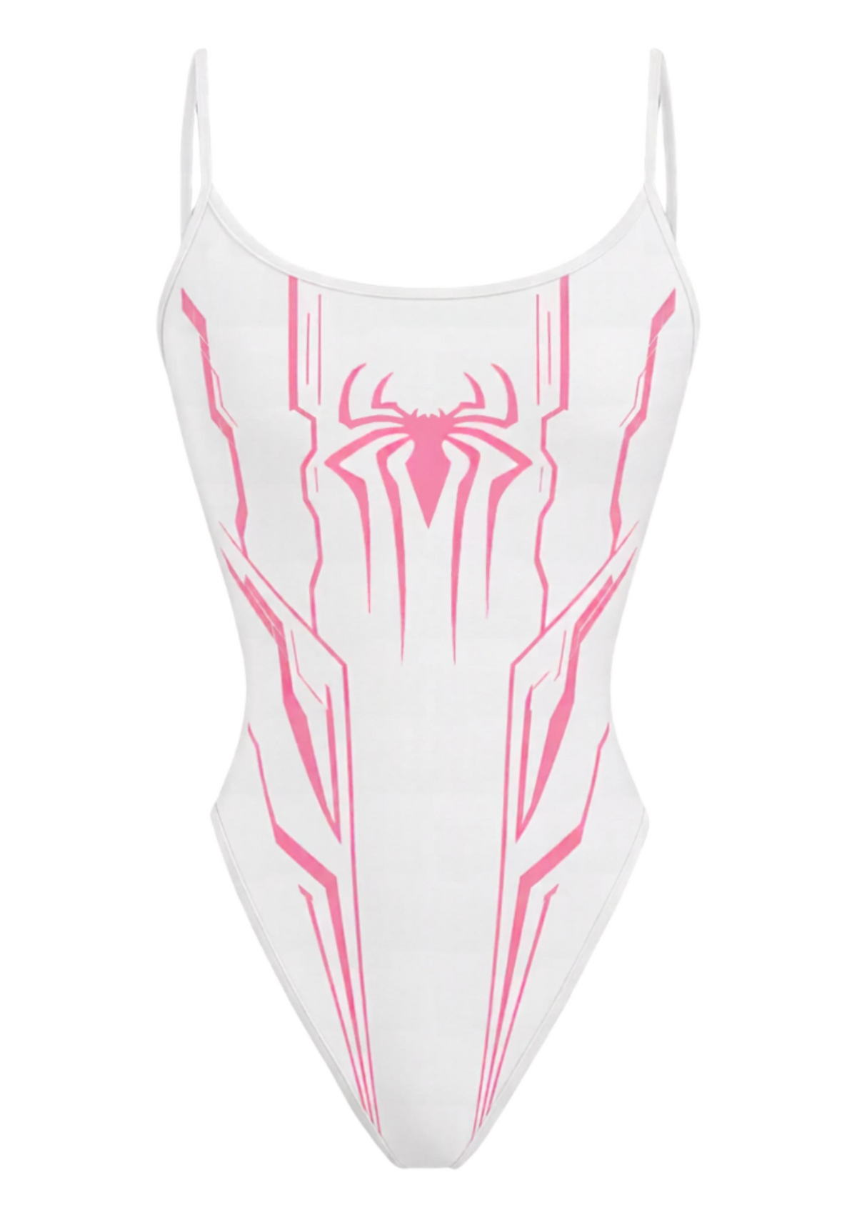 Cute Pink Cyber Spider One Piece Bathing Suit Main image