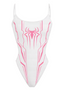 Cute Pink Cyber Spider One Piece Bathing Suit