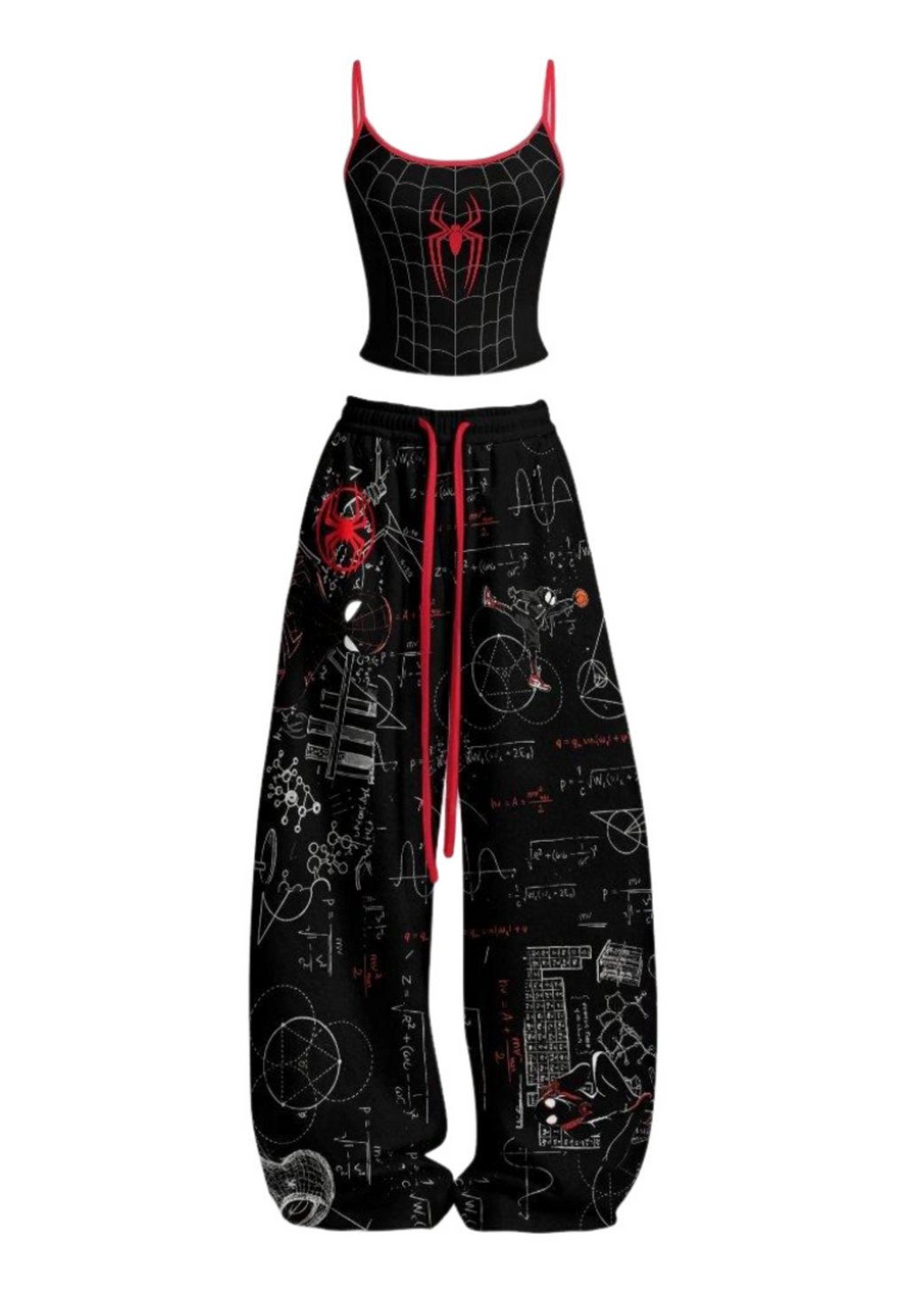 Nerd Formula Spider-Man Top & Elasticated Trousers Two-Piece Set