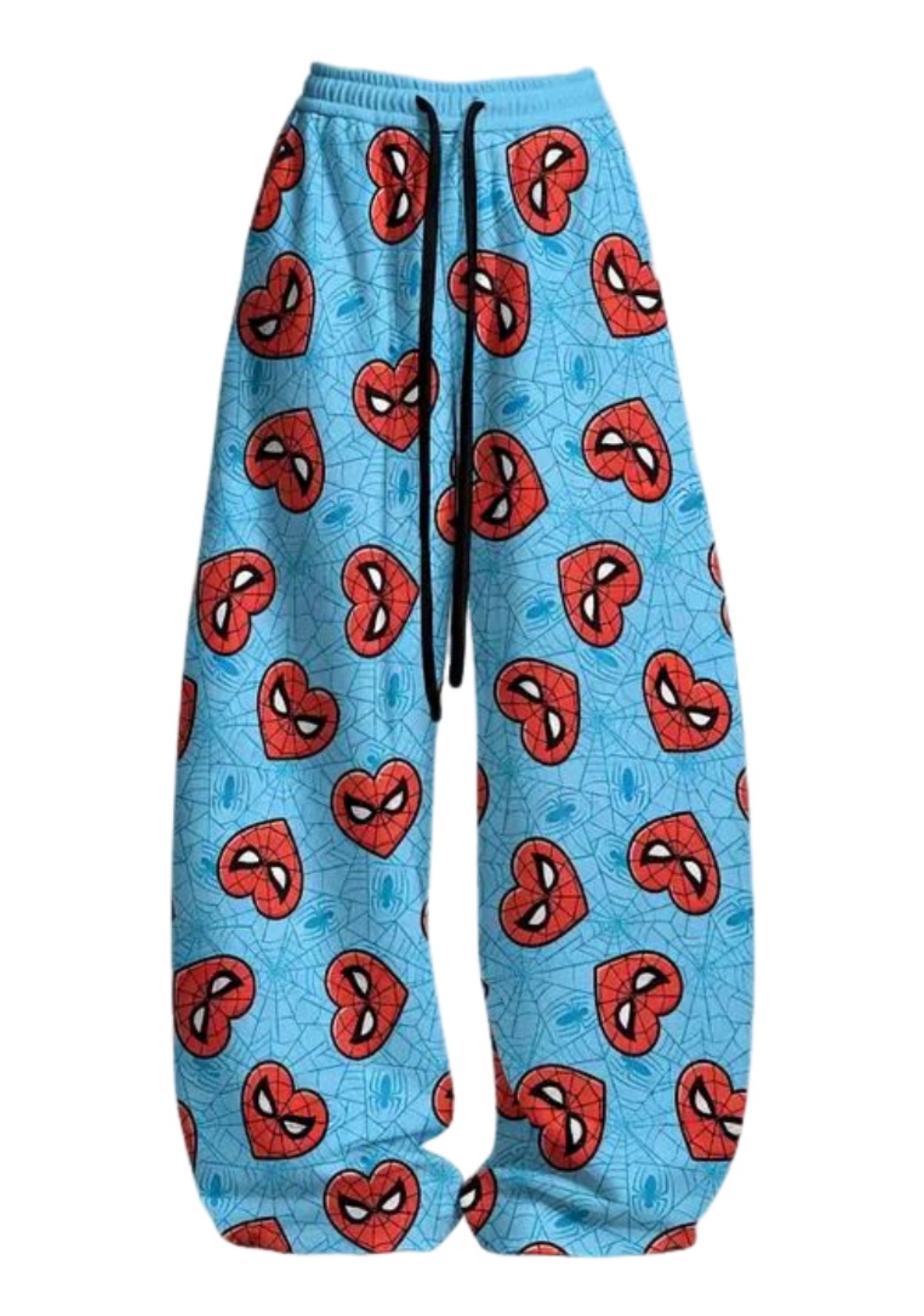 Cute Heart Spider-Man Top & Elasticated Trousers Two-Piece Set