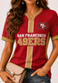 Women San Francisco 49ers Graphic Game‑Day V‑Neck T‑Shirt