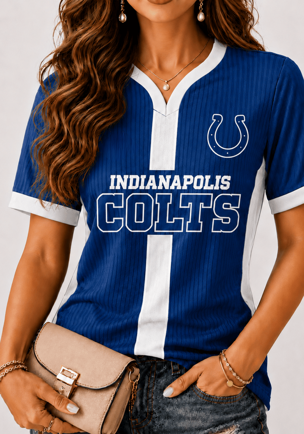 Women Indianapolis Colts Football Game‑Day V‑Neck T‑Shirt Main image