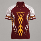 Washington Commanders Graphic Raglan Polo Shirt