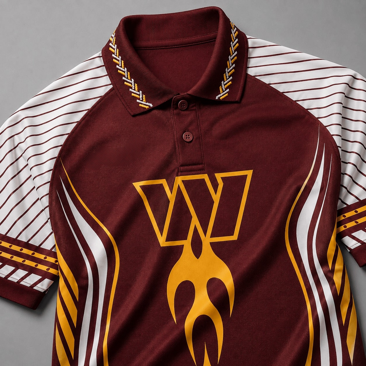 Washington Commanders Graphic Raglan Polo Shirt