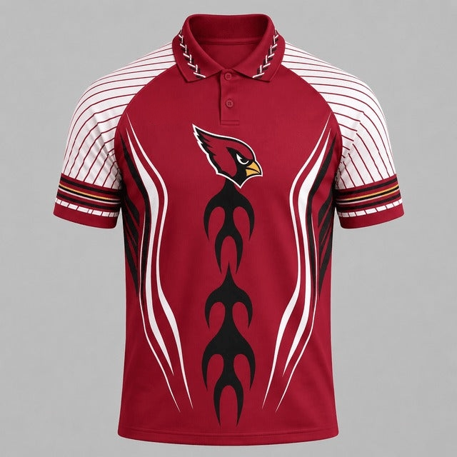 Arizona Cardinals Graphic Raglan Polo Shirt Main image