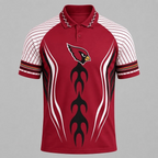 Arizona Cardinals Graphic Raglan Polo Shirt