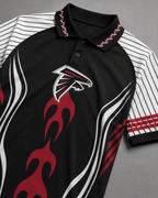 Atlanta Falcons Graphic Raglan Polo Shirt